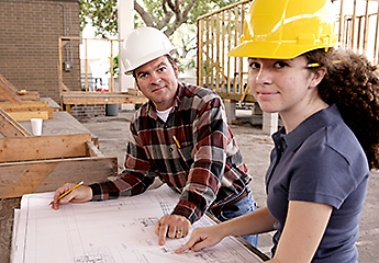 Construction Student and Teacher Image