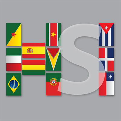 Graphic With Hispanic Nations Flags