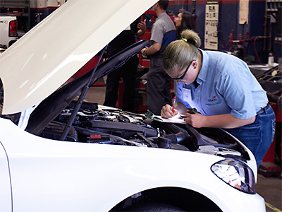 TMCC Automotive Student at Work Image