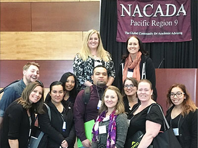 Advising team at a NACADA conference.