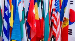 Flags from different countries.