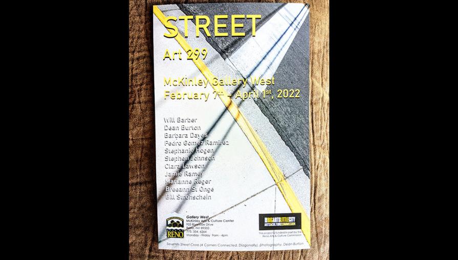 The flyer for the Street Exhibition.