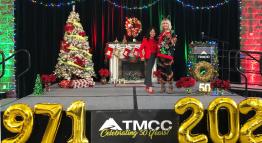 TMCC President Emerita Maria Sheehan and SGA President Darian Richards at the Holiversary.
