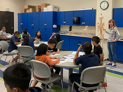 Duncan Elementary School students learn about Anthropology during a field trip to TMCC.
