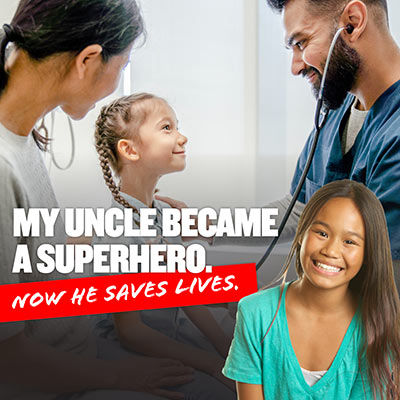 My uncle became a superhero.