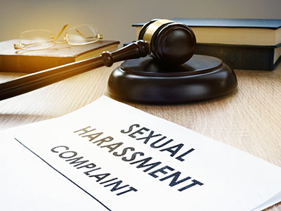 Sexual Harassment Complaint with gavel