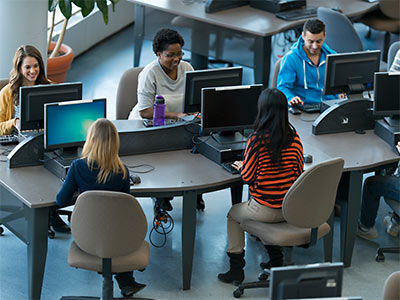 Students in a Computer Lab