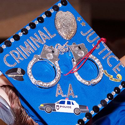 Criminal Justice Majors Graduation Cap Image
