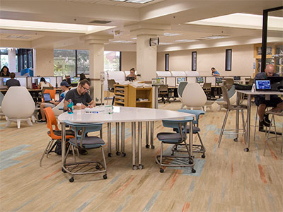Students Working in TMCC Library Image