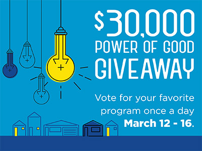 Powering of Good Giveaway Graphic