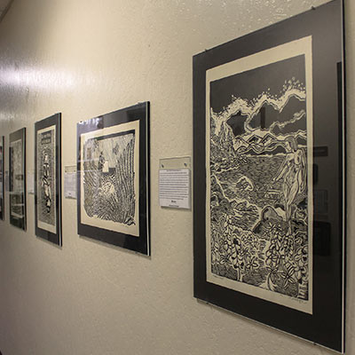 Images of several pieces from TMCC's Permanent Art Collection