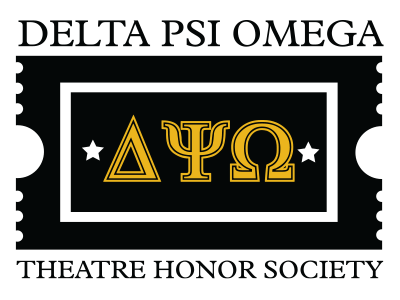 Delta Phi Omega Theater Honor Society logo.