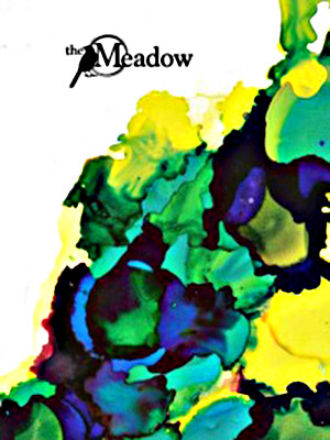 The cover of the 2021 issue of the Meadow with watercolor effects.