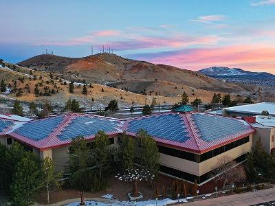 Sierra Building solar panels give TMCC clean and renewable energy.