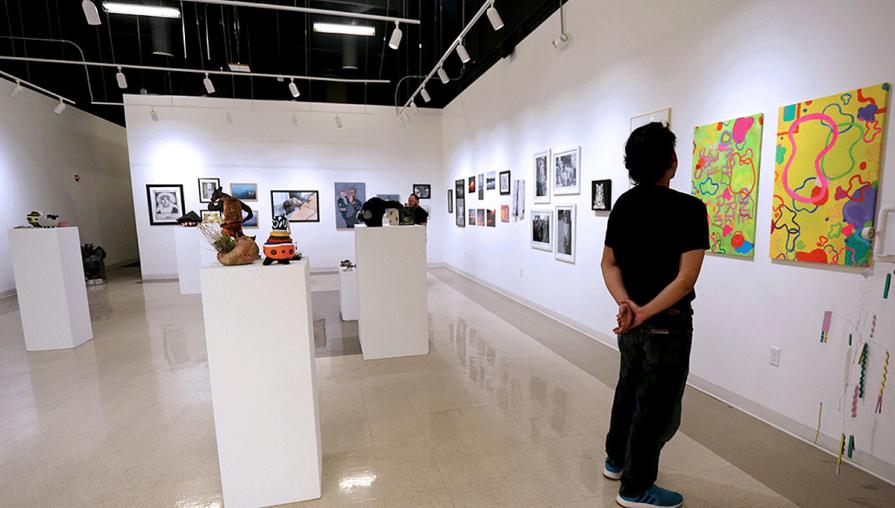 Student artwork populates the walls of TMCC's Art Galleries.