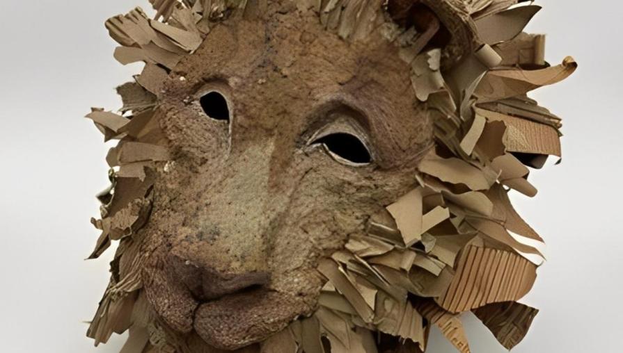 "Lion Mask" by Kirsten Batrez.