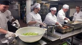 Culinary Arts students volunteering