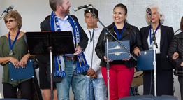  Estela Gutierrez Accepts Her Reno People Project Certificate