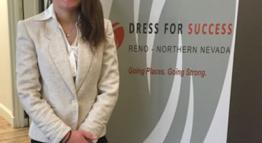 A student in the Success First Work Experience Program is ready for her interview, thanks to program partner Dress for Success