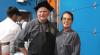 Chefs Craig Rodrigue and Karen Cannan celebrate a successful event.